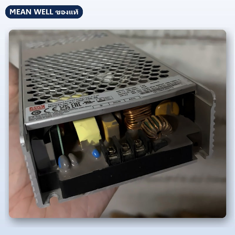 Mean Well UHP-750-36 มือสอง พาวเวอร์ซัพพลาย บางพิเศษ ไม่มีพัดลม 750W 36V ใช้กับแอมป์ได้ ของแท้ เทสก่อนส่ง