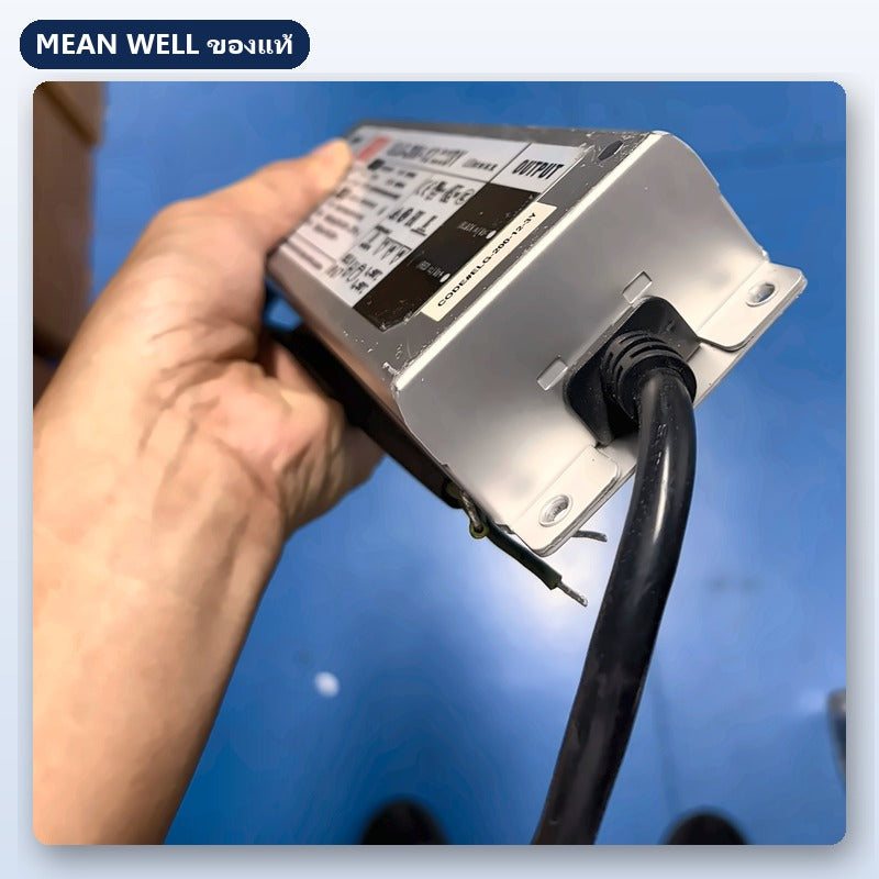 Mean Well ELG-200-12A / ELG-200-12-3Y มือสอง หม้อแปลงไฟ LED กันน้ำ IP65/IP67 200W 12V ของแท้ เทสก่อนส่ง