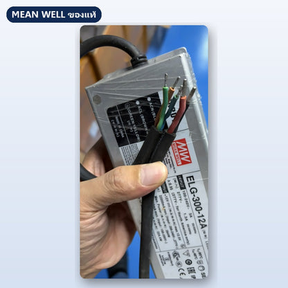 Mean Well ELG-300-12A มือสอง หม้อแปลงไฟ LED กันน้ำ IP65 264W 12V ของแท้ เทสก่อนส่ง