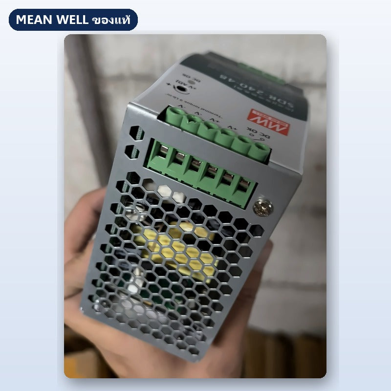 Mean Well SDR-240-48 มือสอง พาวเวอร์ซัพพลาย รางดิน DIN Rail มี PFC 240W 48V ใช้กับแอมป์ได้ ของแท้ เทสก่อนส่ง