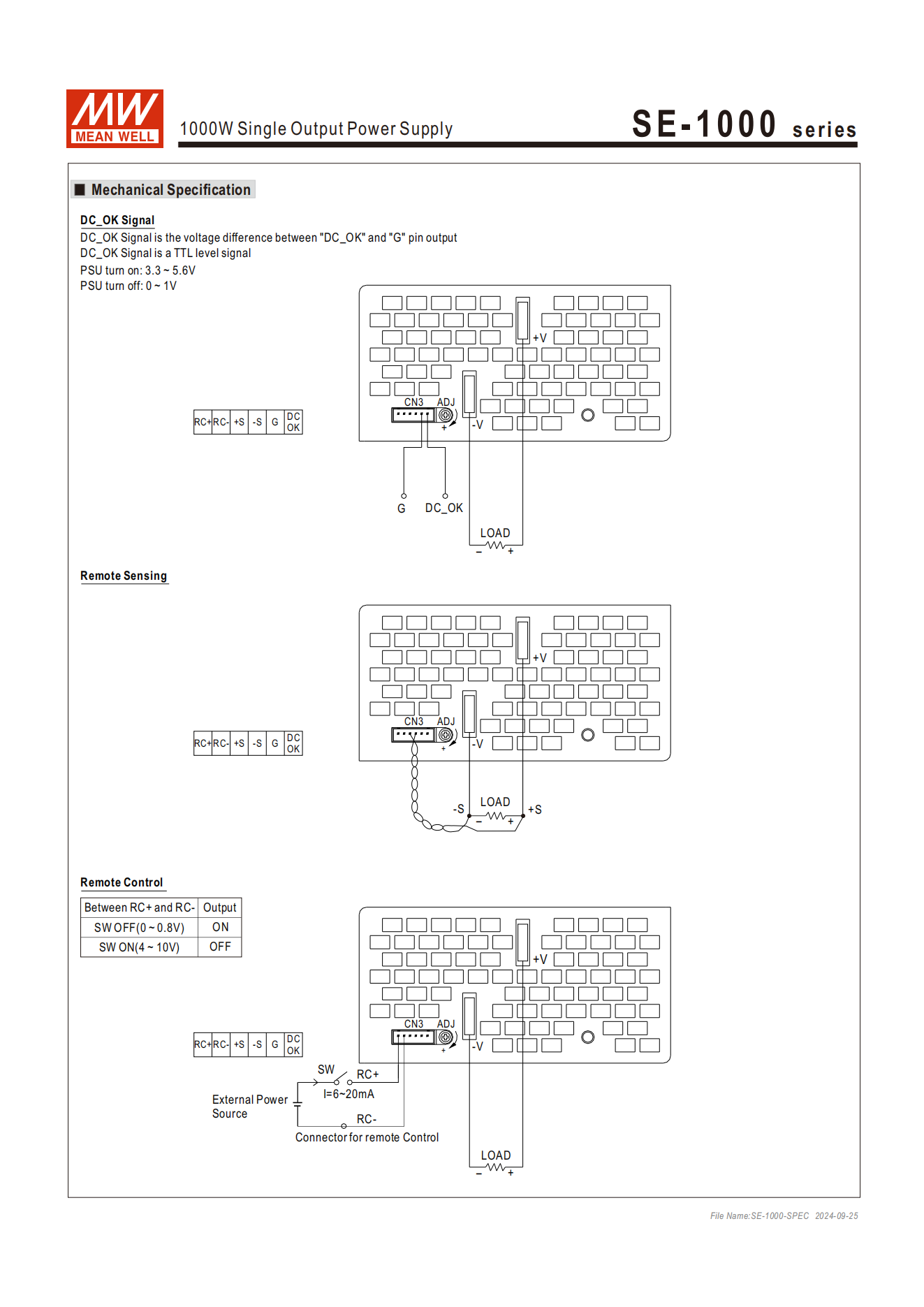 มือสอง รุ่นSE-1000 1000W ประหยัด LED/CCTV/ป้ายกล่องไฟ/ไฟถนน/Indoor/Laser/CNC/อุตสาหกรรม/ลำโพง