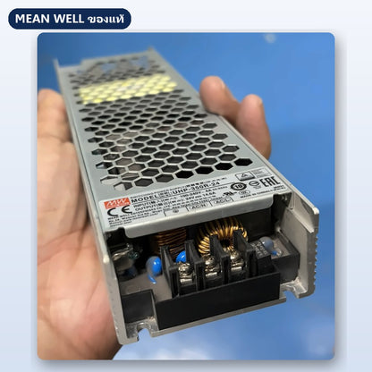 Mean Well UHP-350 มือสอง พาวเวอร์ซัพพลาย บางพิเศษ ไม่มีพัดลม 350W 12V 24V ใช้กับแอมป์ได้ ของแท้ เทสก่อนส่ง